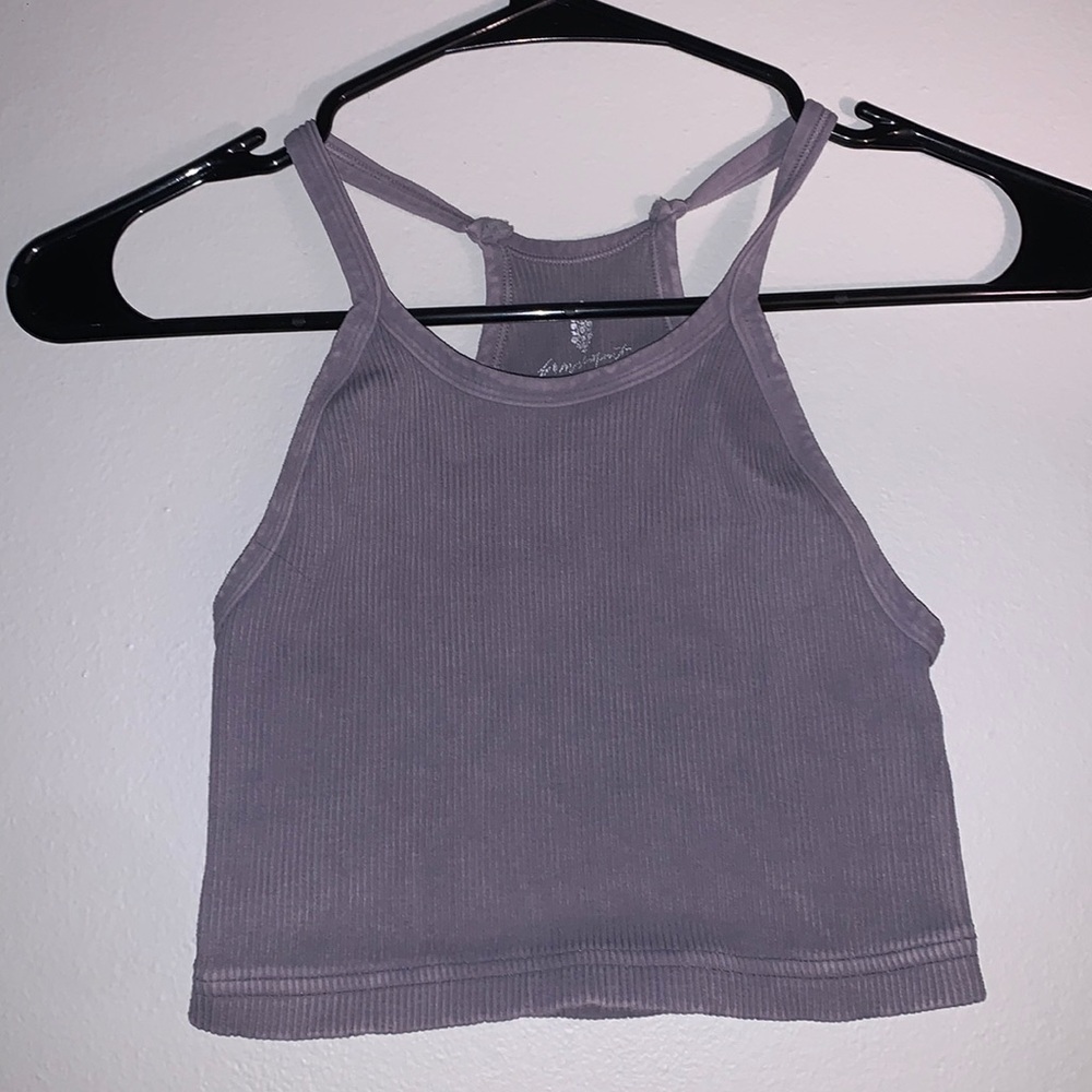 Free people movement purple, crop top!